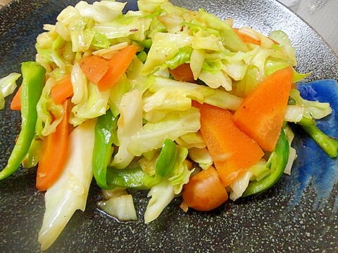 柚子胡椒風味の野菜炒め